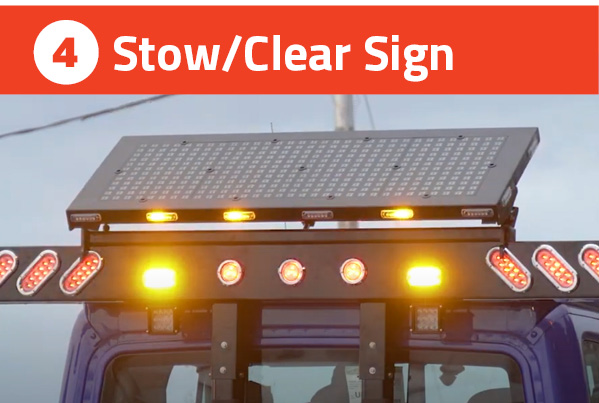 Stow/Clear Sign