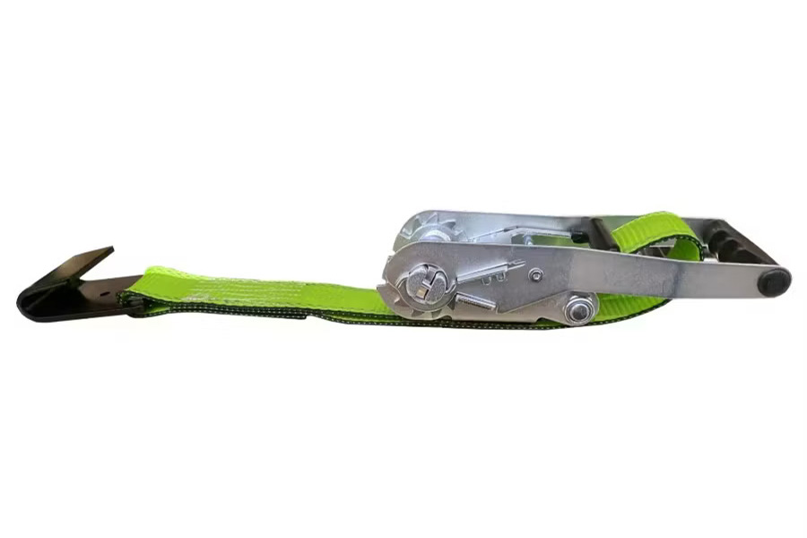 SafeAll 2″ Cargo Tiedown with Flat Hook and Ergo Ratchet Buckle