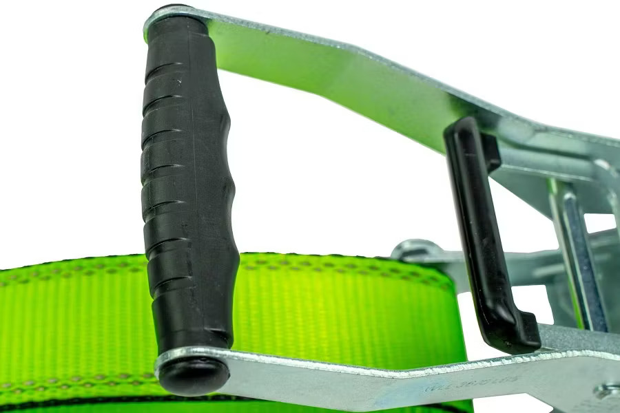 SafeAll 2″ Cargo Tiedown with Double J Hook and Ergo Ratchet Buckle