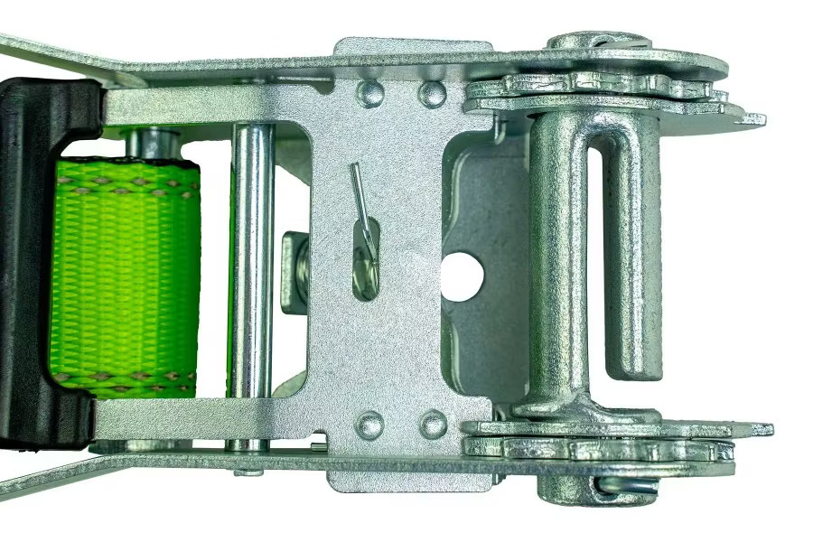 SafeAll 2″ Cargo Tiedown with Double J Hook and Ergo Ratchet Buckle
